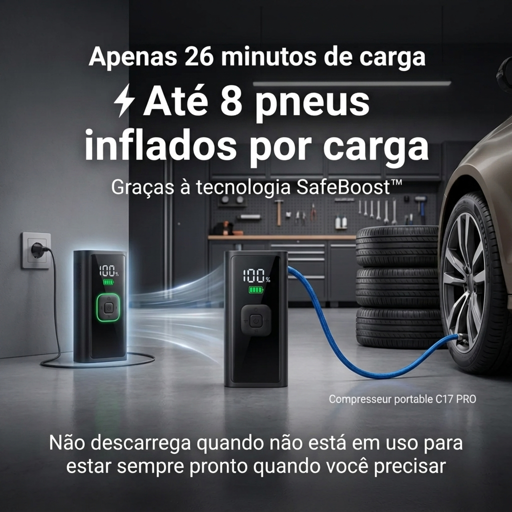 Inflador Portátil C17 PRO