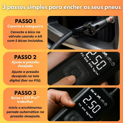 Inflador Portátil C17 PRO